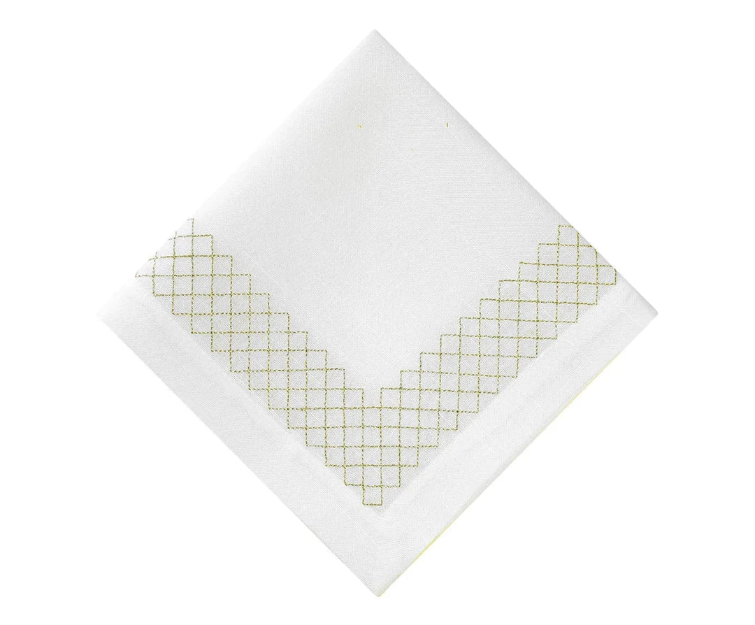 FineLeaf Guardanapos de Mesa Guardanapos de Mesa <br> Bordado em Dourado
