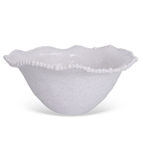 Bowl grande de melamina Dots branco