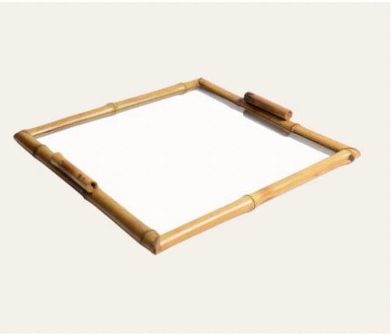 FineLeaf BANDEJA DE BAMBU <BR> QUADRADA G