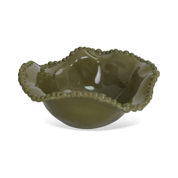 FineLeaf Bowls Conjunto com 4 Mini Bowls de Melamina Dots Verde