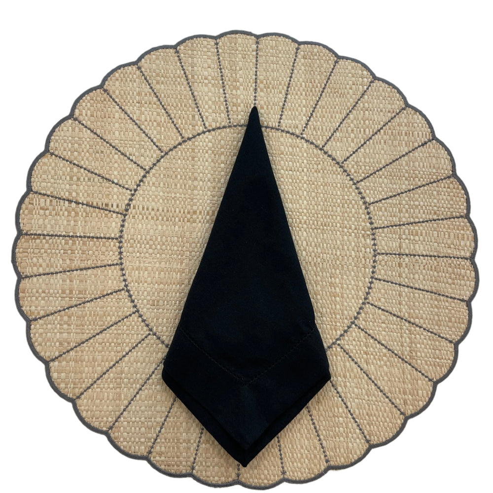 FineLeaf Guardanapos de Mesa black Guardanapos de Mesa <br> PONTO AJOUR