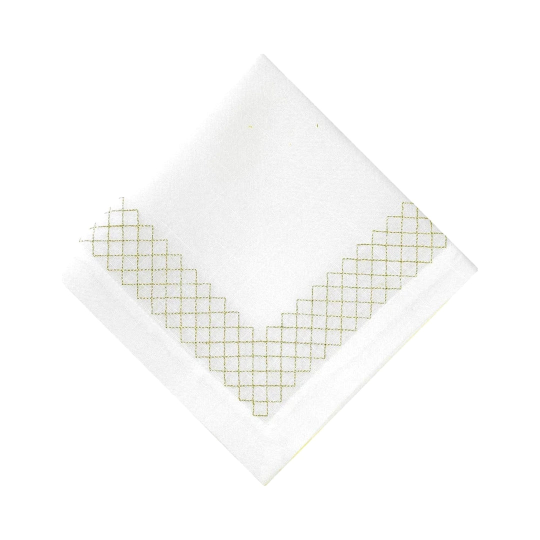FineLeaf Guardanapos de Mesa Guardanapos de Mesa – Bordado em Dourado