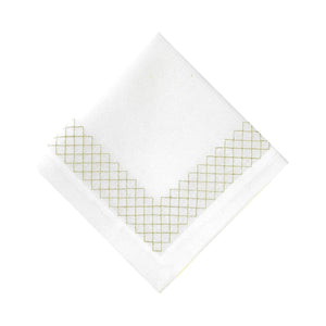 Guardanapo de Mesa Bordado em Dourado