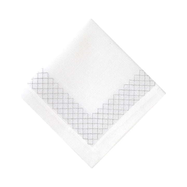 FineLeaf Guardanapos de Mesa Guardanapos de Mesa – Bordado em Prata