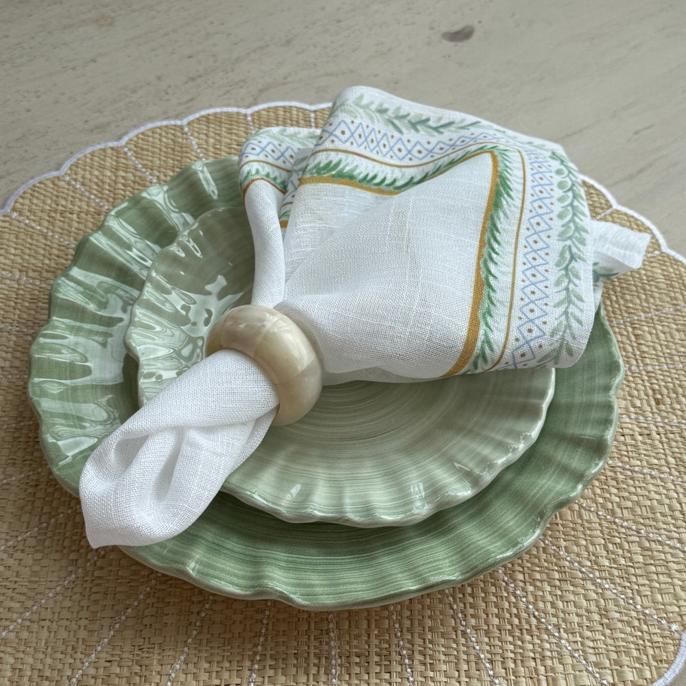 FineLeaf Guardanapos de Mesa Guardanapos de Mesa <br> Borda Botanica Kit com 6 unidades