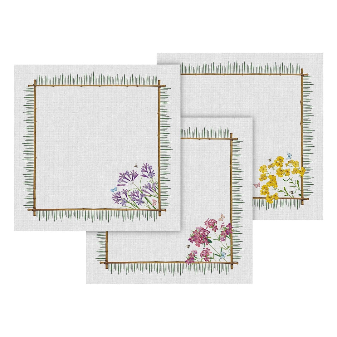 FineLeaf Guardanapos de Mesa Guardanapos de Mesa <br> Jardim Florido Kit com 6