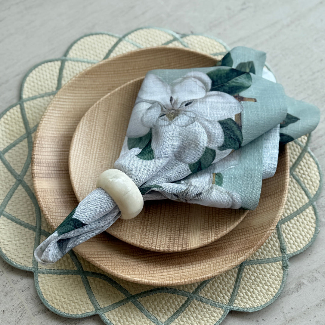 FineLeaf Guardanapos de Mesa Guardanapos de Mesa <br> Magnolia Kit com 6 unidades