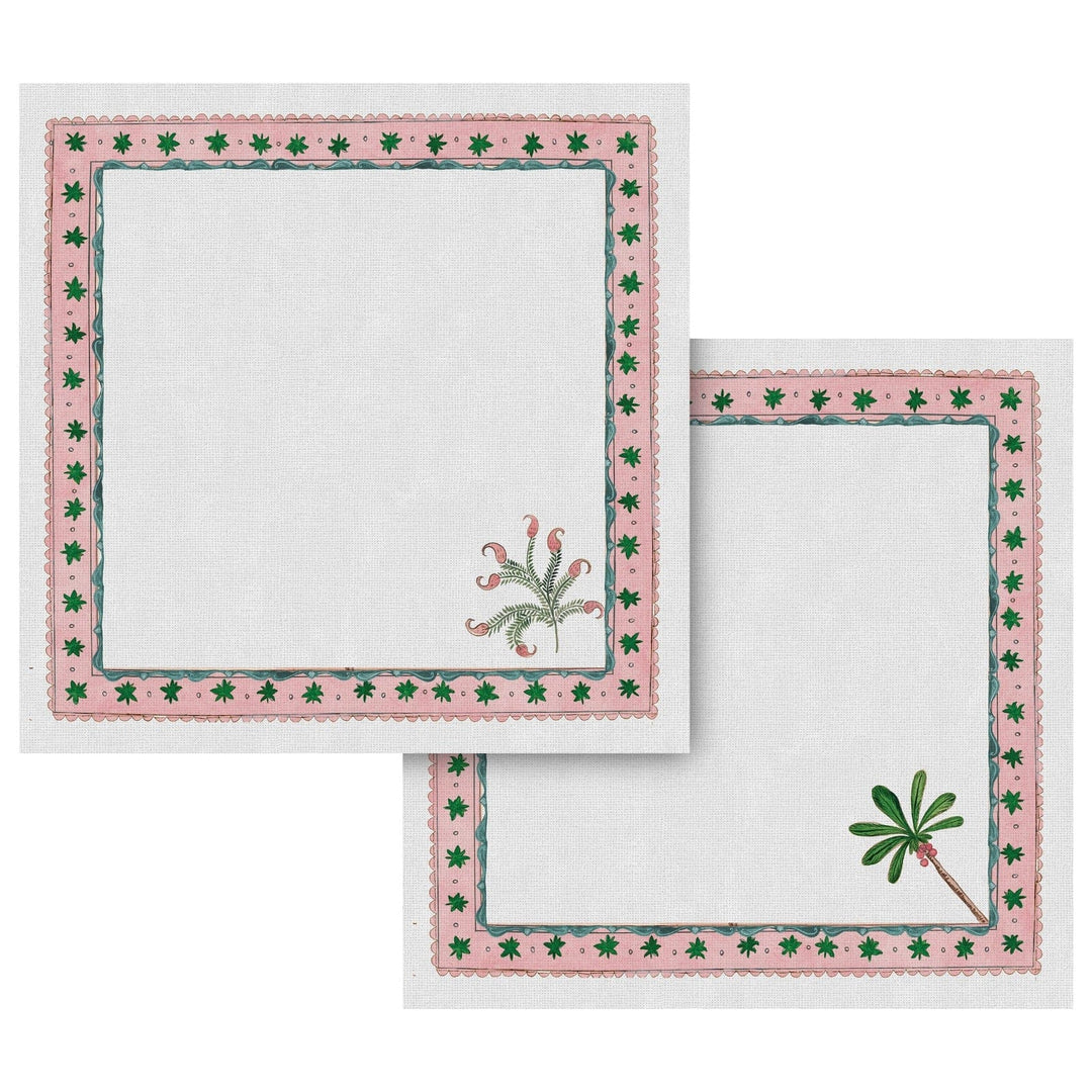 FineLeaf Guardanapos de Mesa Guardanapos de Mesa <br> Oásis Rosado Kit com 6 unidades