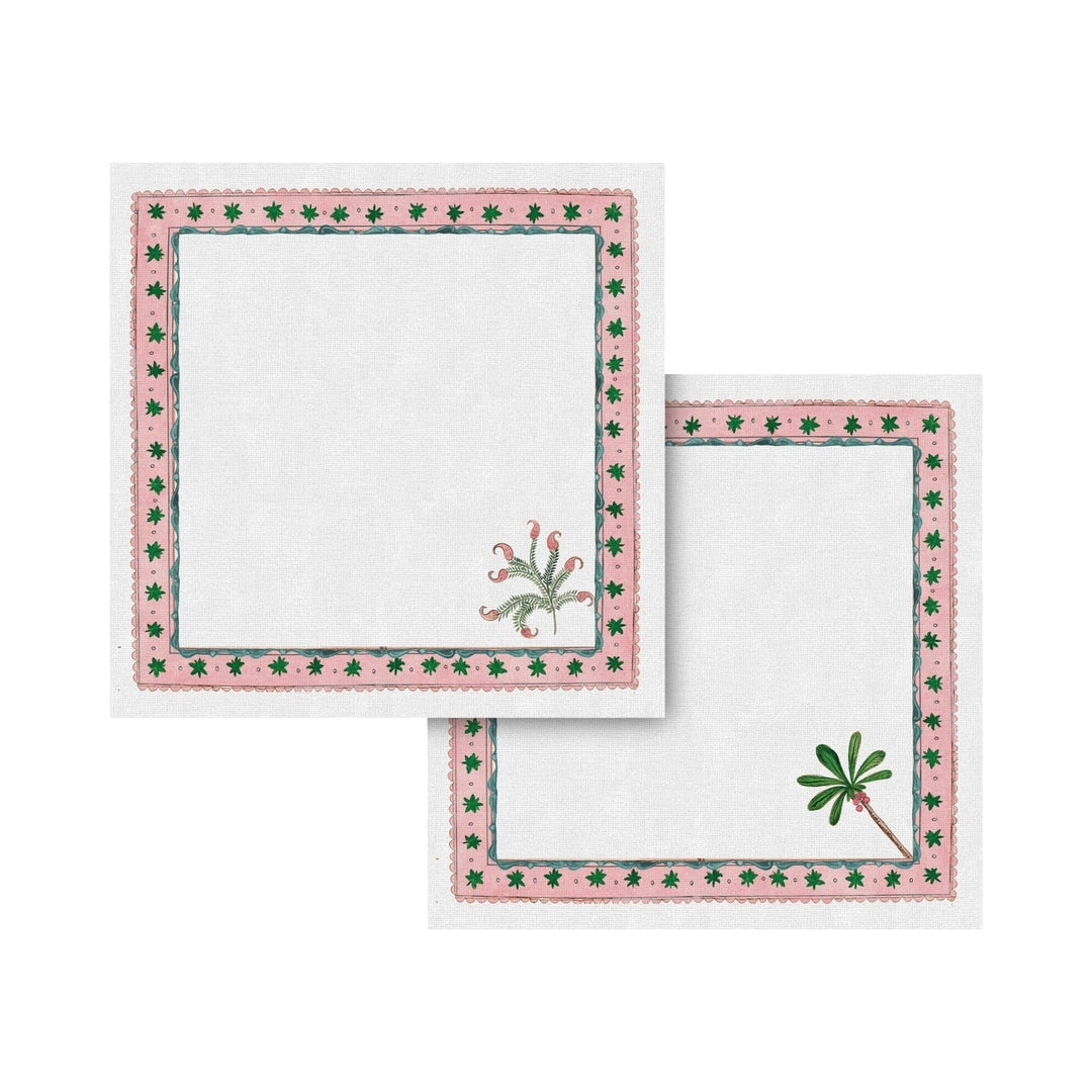 FineLeaf Guardanapos de Mesa Guardanapos de Mesa – Oásis Rosado Kit com 6 unidades