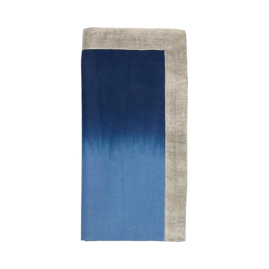 FineLeaf Guardanapos de Mesa Guardanapos KIM SEYBERT – AZUL BRANCO - KIT COM 4 UNIDADES