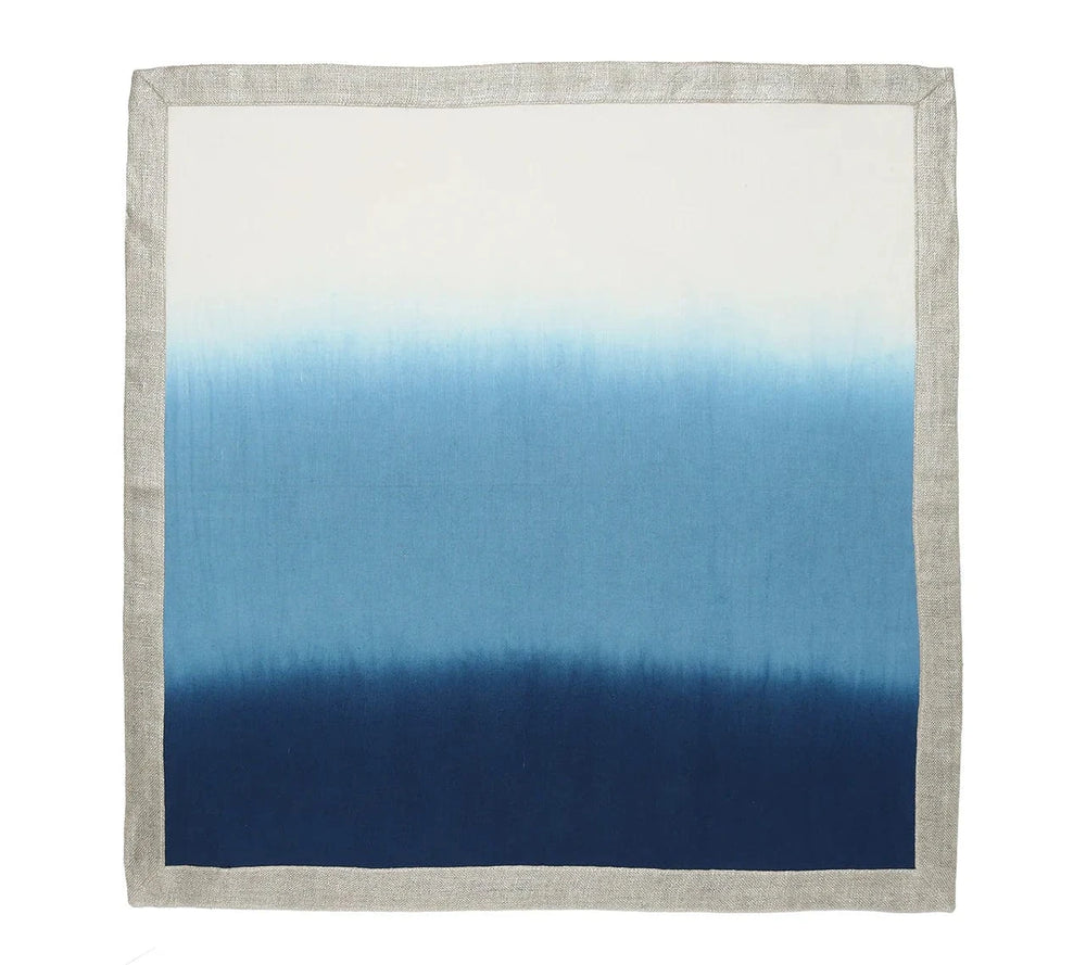 FineLeaf Guardanapos de Mesa Guardanapos KIM SEYBERT <br> AZUL BRANCO - KIT COM 4 UNIDADES