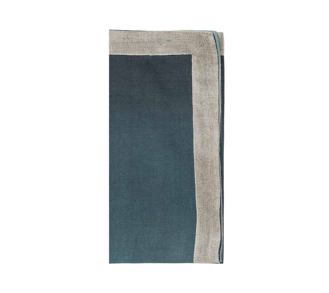 FineLeaf Guardanapos de Mesa Guardanapos KIM SEYBERT <br> AZUL MARINHO  - KIT COM 4 UNIDADES