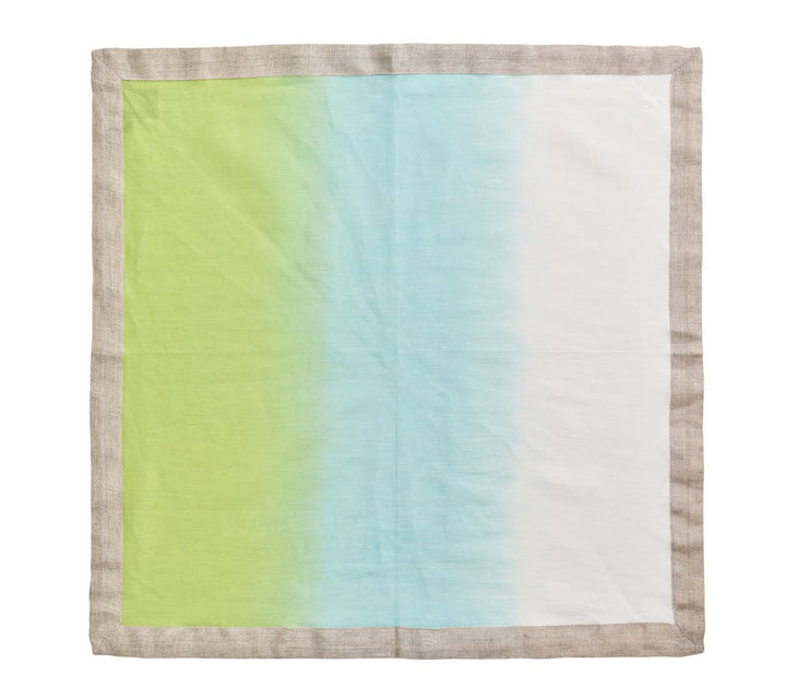 FineLeaf Guardanapos de Mesa Guardanapos KIM SEYBERT <br> AZUL VERDE  - KIT COM 4 UNIDADES