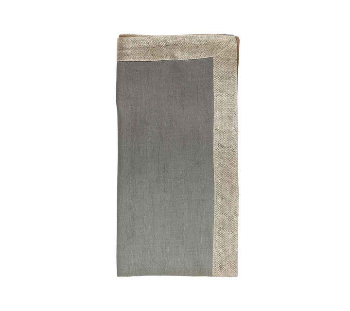FineLeaf Guardanapos de Mesa Guardanapos KIM SEYBERT <br> BEIGE TAUPE - KIT COM 4 UNIDADES