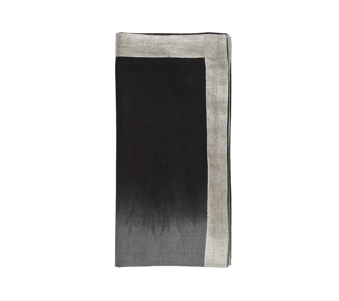 FineLeaf Guardanapos de Mesa Guardanapos KIM SEYBERT <br> CINZA PRETO - KIT COM 4 UNIDADES