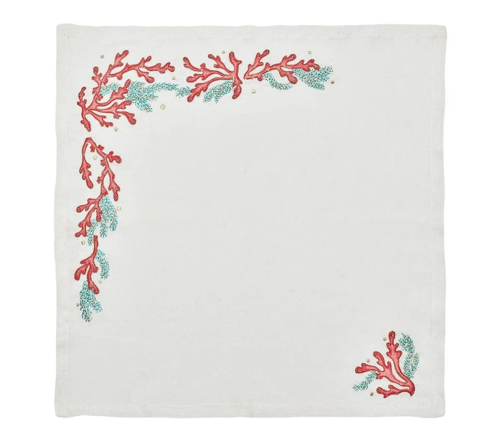 FineLeaf Guardanapos de Mesa Guardanapos KIM SEYBERT <br> CORAL - KIT COM 4 UNIDADES