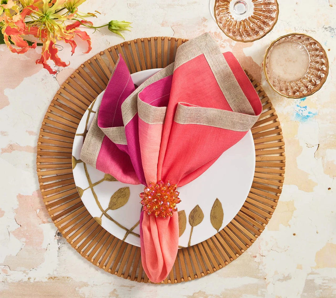 FineLeaf Guardanapos de Mesa Guardanapos KIM SEYBERT <br> FUCHSIA - KIT COM 4 UNIDADES