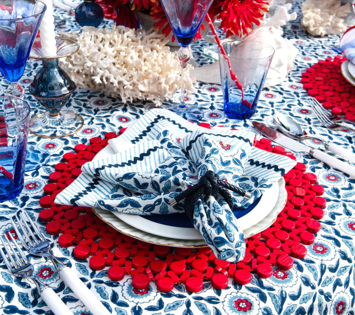 FineLeaf Guardanapos de Mesa Guardanapos KIM SEYBERT <br> Majorelle - KIT COM 4 UNIDADES