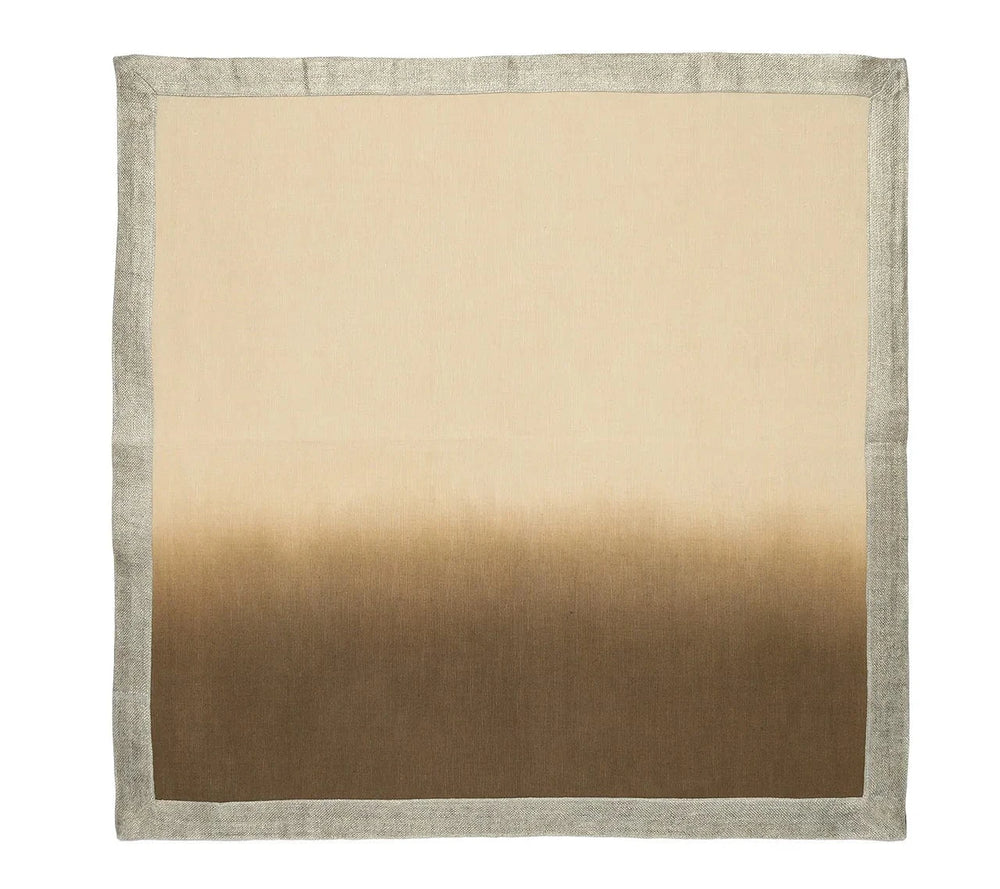 FineLeaf Guardanapos de Mesa Guardanapos KIM SEYBERT <br> MARROM DOURADO - KIT COM 4 UNIDADES