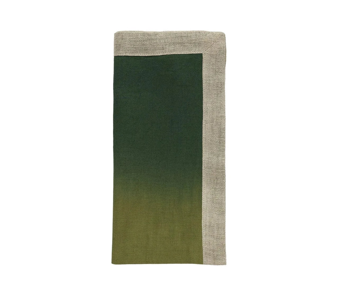 FineLeaf Guardanapos de Mesa Guardanapos KIM SEYBERT <br> OLIVE VERDE - KIT COM 4 UNIDADES