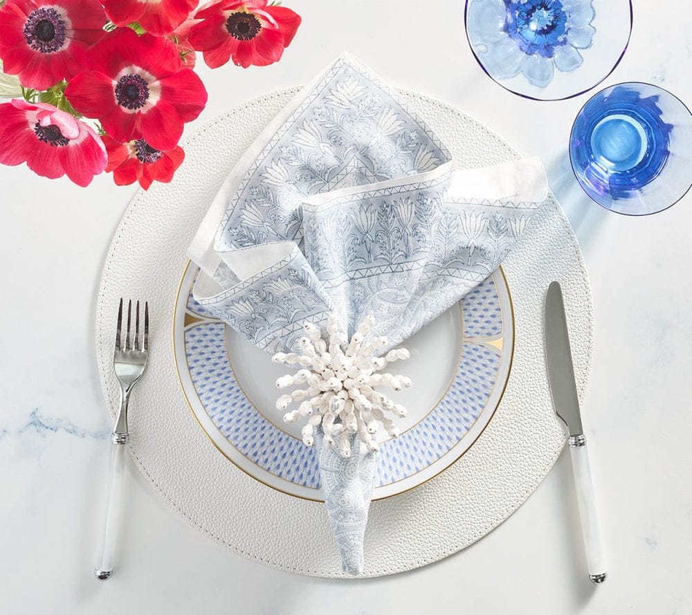 FineLeaf Guardanapos de Mesa Guardanapos KIM SEYBERT <br> Provence gray  - KIT COM 4 UNIDADES