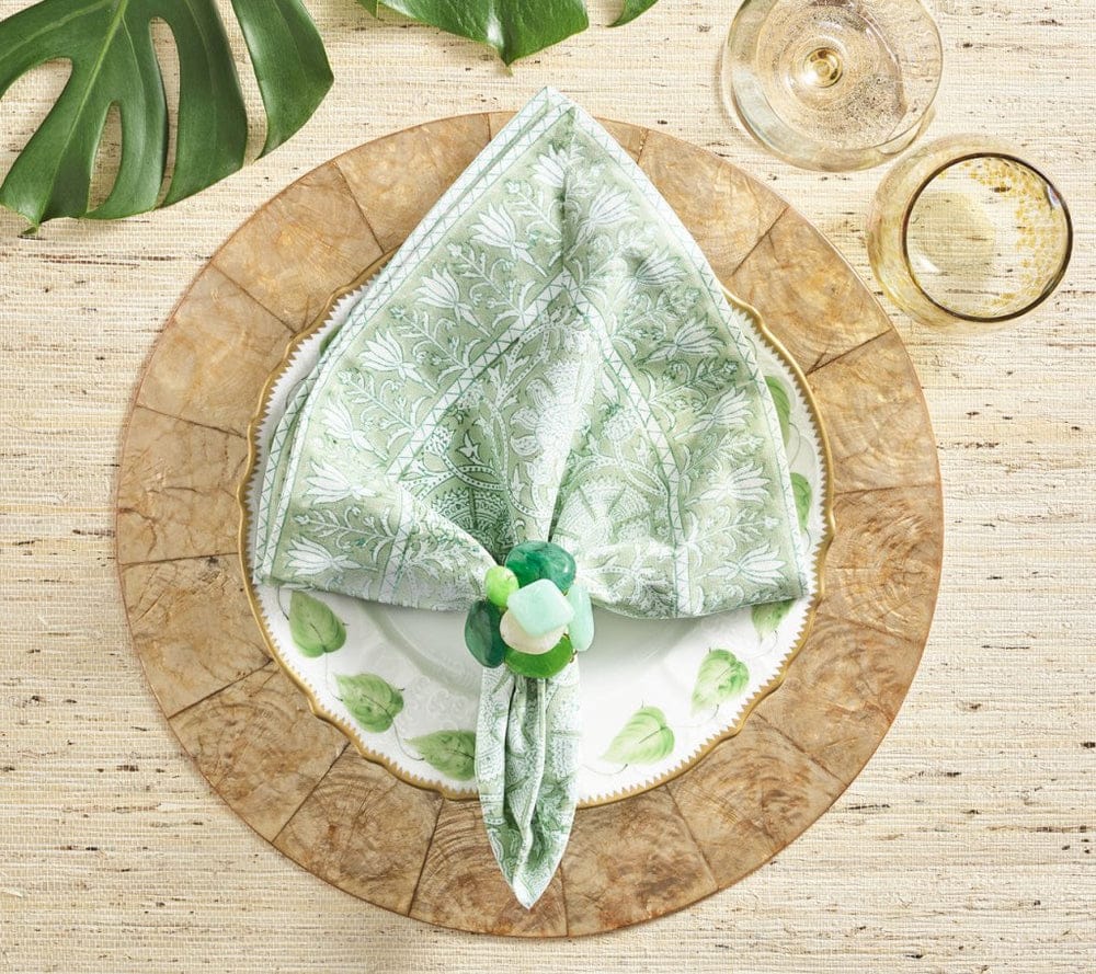 FineLeaf Guardanapos de Mesa Guardanapos KIM SEYBERT <br> Provence Verde  - KIT COM 4 UNIDADES