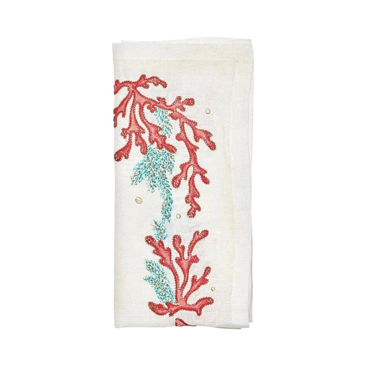 FineLeaf Guardanapos de Mesa Guardanapos KIM SEYBERT – CORAL - KIT COM 4 UNIDADES