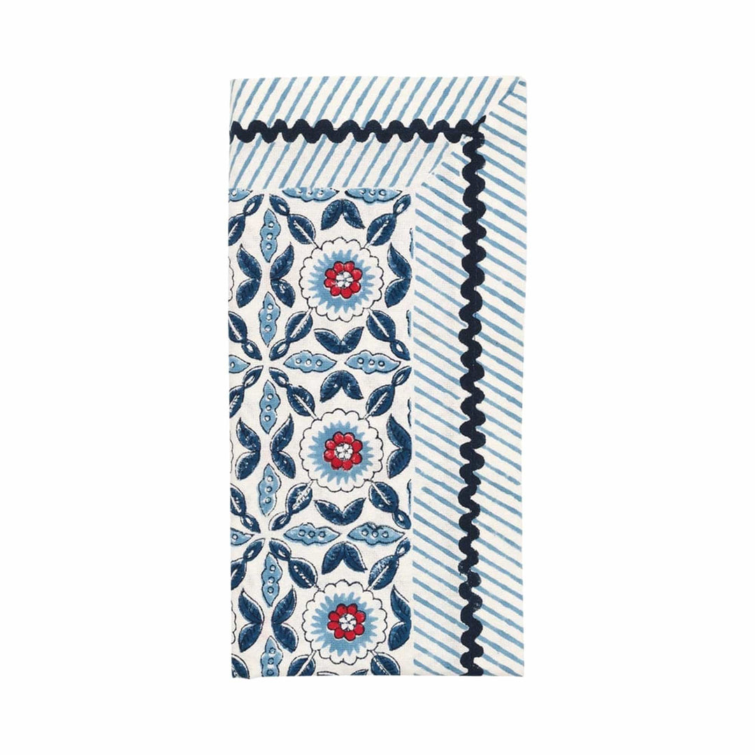 FineLeaf Guardanapos de Mesa Guardanapos KIM SEYBERT – Majorelle - KIT COM 4 UNIDADES