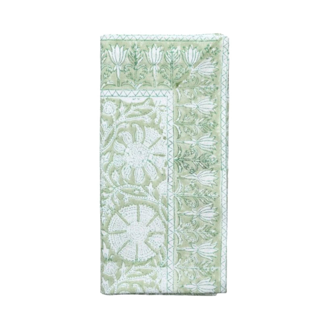FineLeaf Guardanapos de Mesa Guardanapos KIM SEYBERT – Provence Verde - KIT COM 4 UNIDADES
