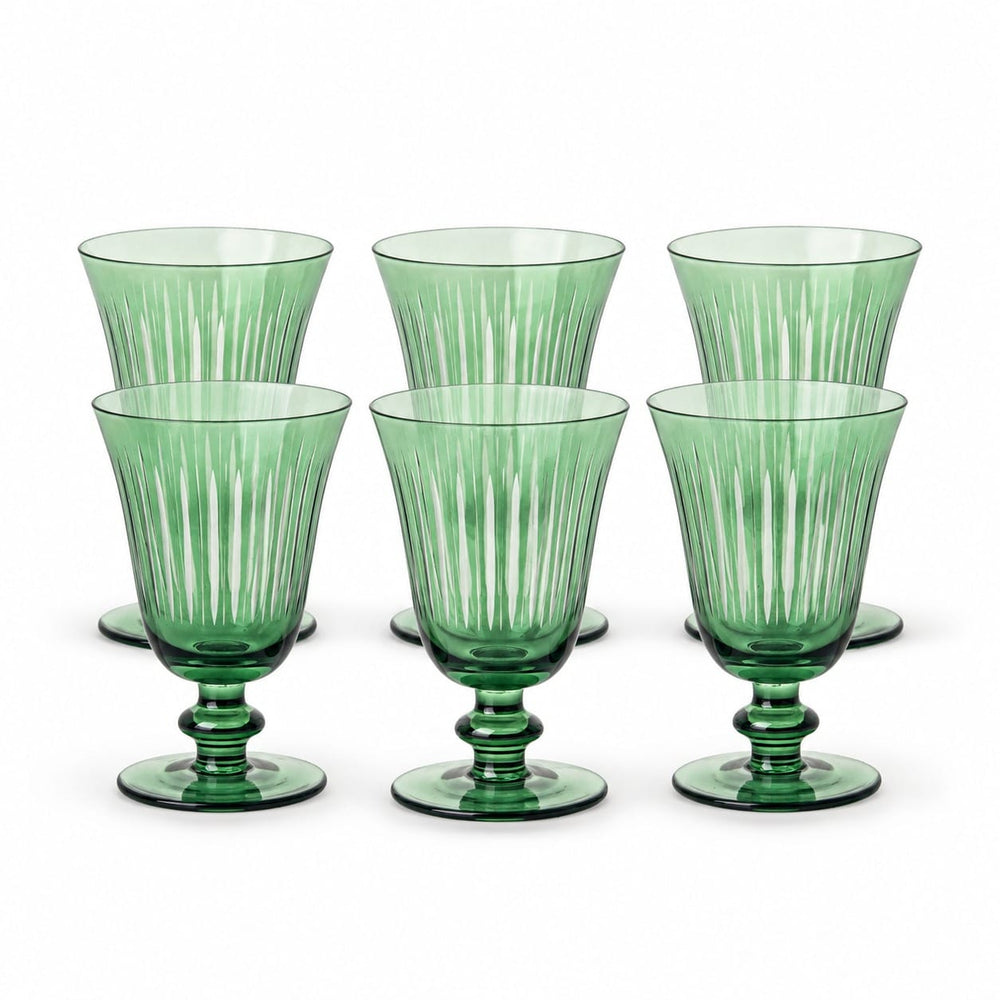 FineLeaf Jogo de Taças Allure Verde <br> 6 Unidades