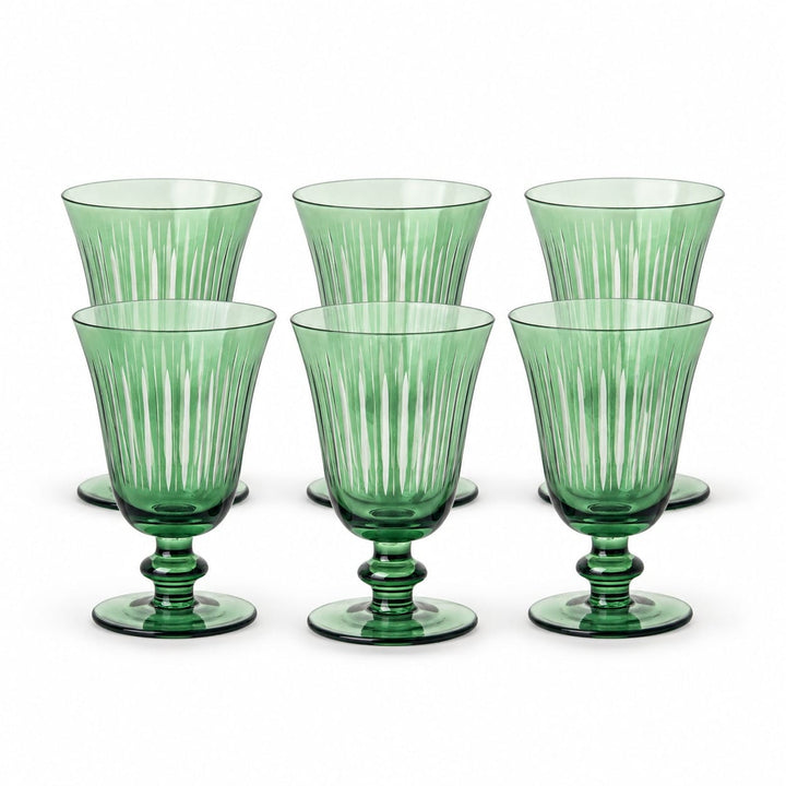 FineLeaf Jogo de Taças Allure Verde <br> 6 Unidades