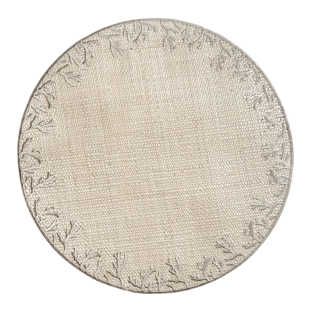 FineLeaf Jogos Americanos Antiquewhite JOGO AMERICANO CORAL