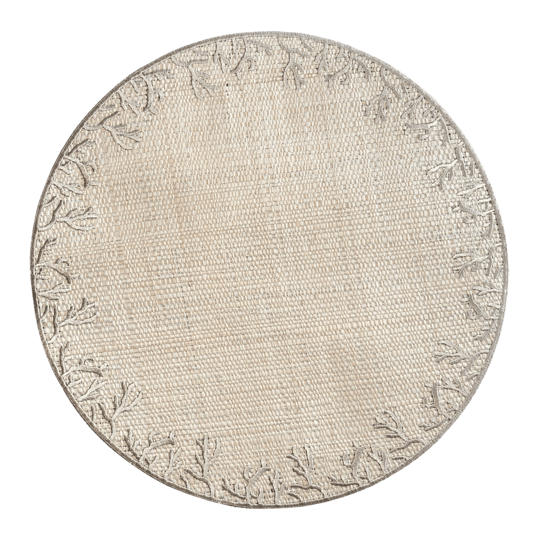 FineLeaf Jogos Americanos Antiquewhite JOGO AMERICANO CORAL