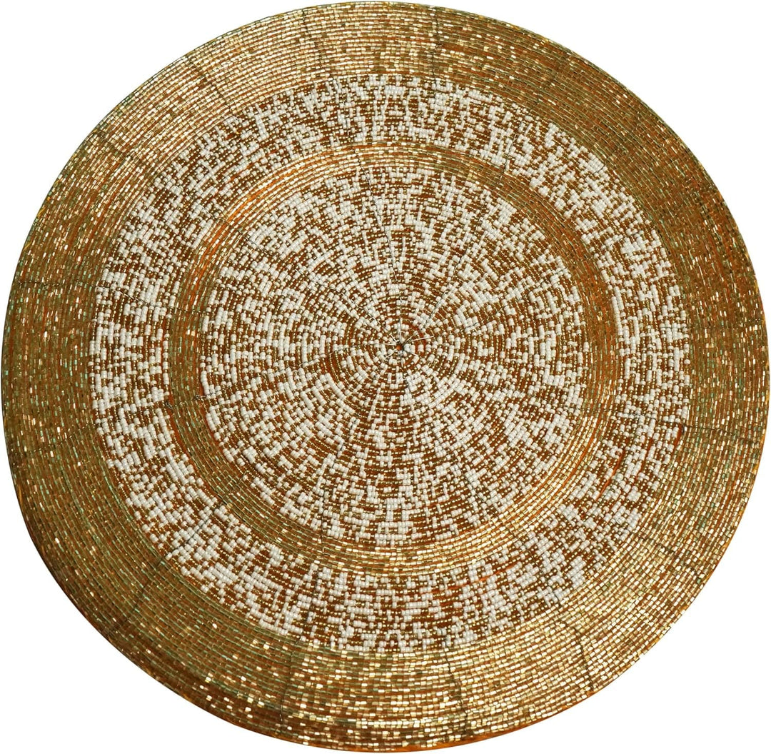 FineLeaf Jogos Americanos gold Jogo Americano <br> BEADS