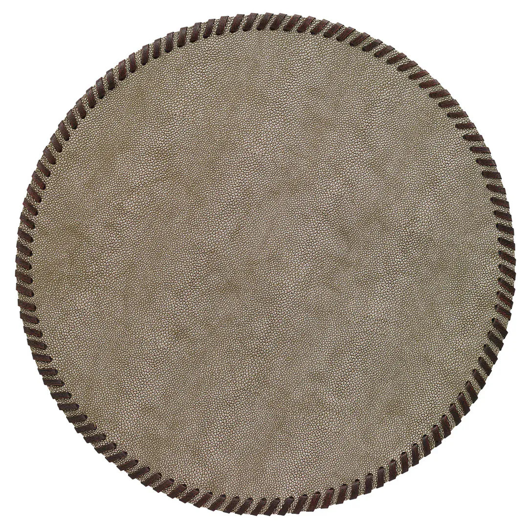 FineLeaf Jogos Americanos Jogo Americano <br> Whipstitch Fendi <br> kit com 4 unidades