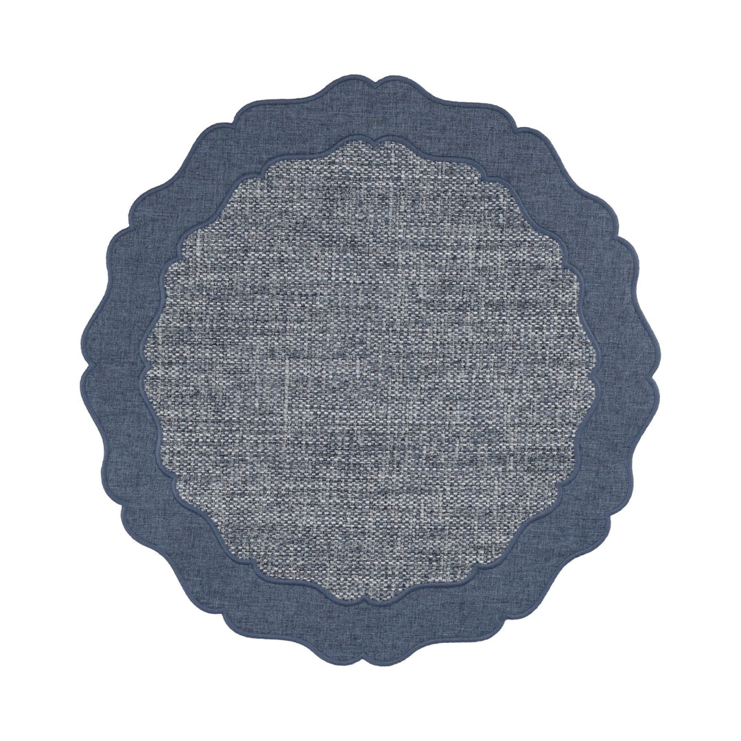 FineLeaf Jogos Americanos Jogo Americano – Duo Linen Marinho