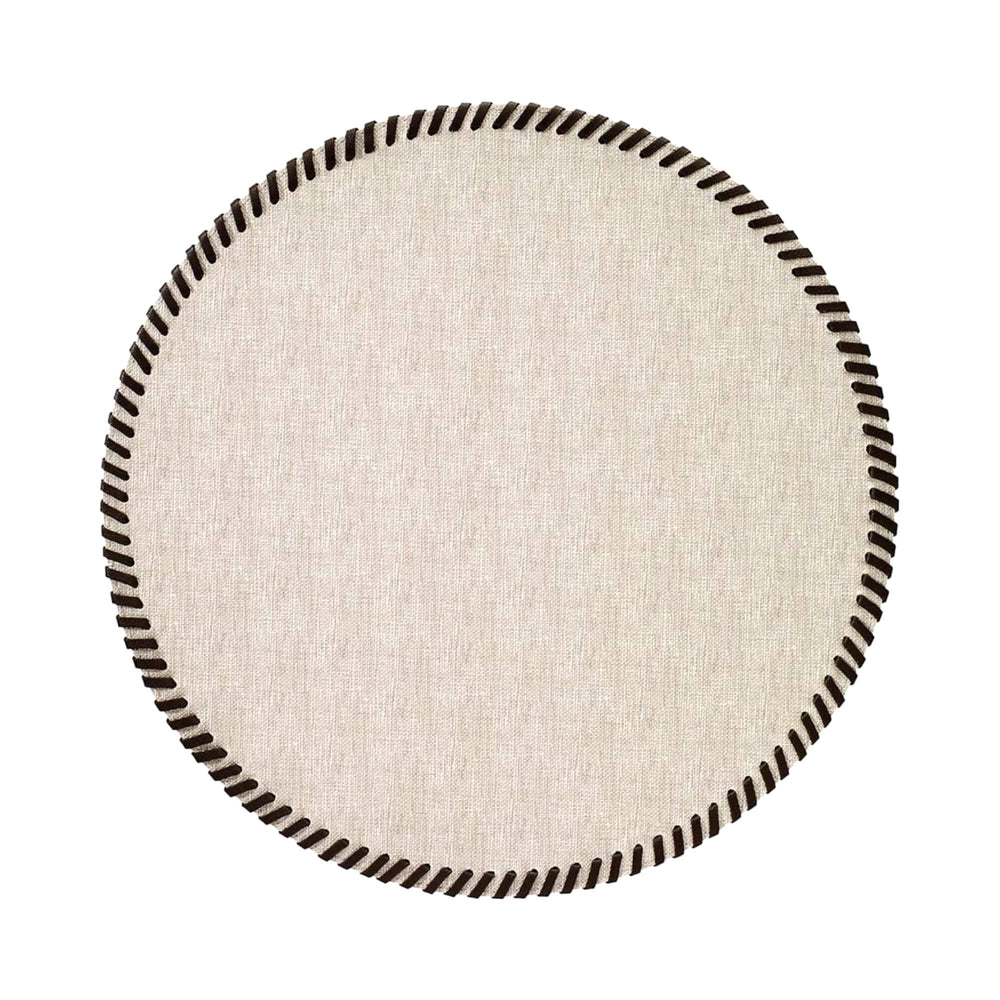 Jogo Americano Whipstitch Bege