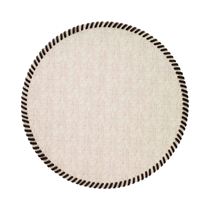 Jogo Americano Whipstitch Bege
