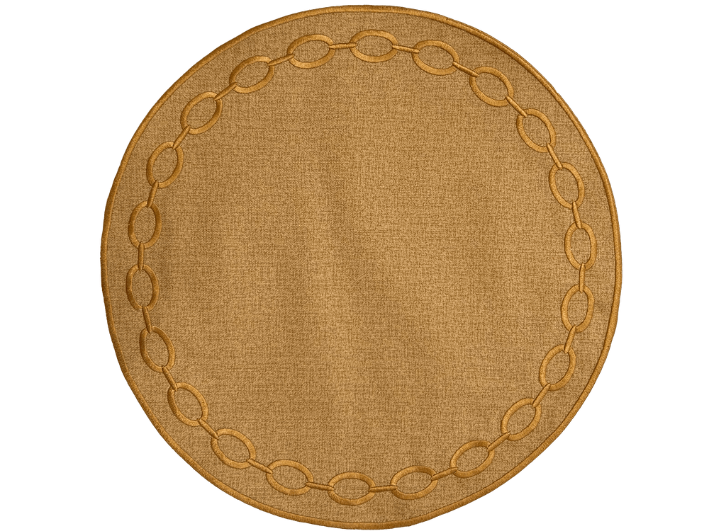 FineLeaf Jogos Americanos KIT 6 Jogos Americano <br> Elo Terracota com guardanapo