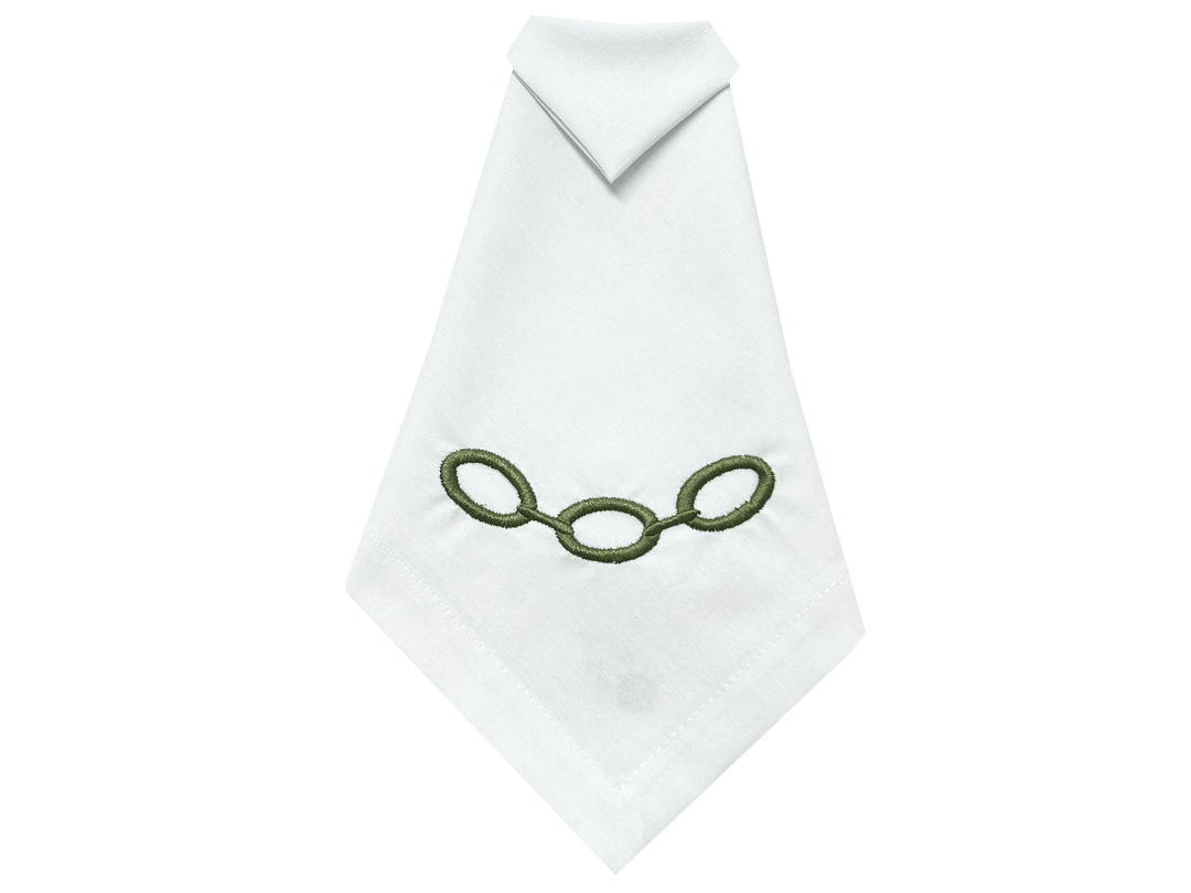 FineLeaf Jogos Americanos KIT 6 Jogos Americano <br> Elo Verde com guardanapo