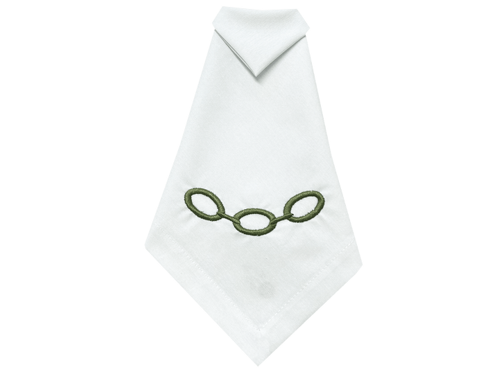 FineLeaf Jogos Americanos KIT 6 Jogos Americano <br> Elo Verde com guardanapo