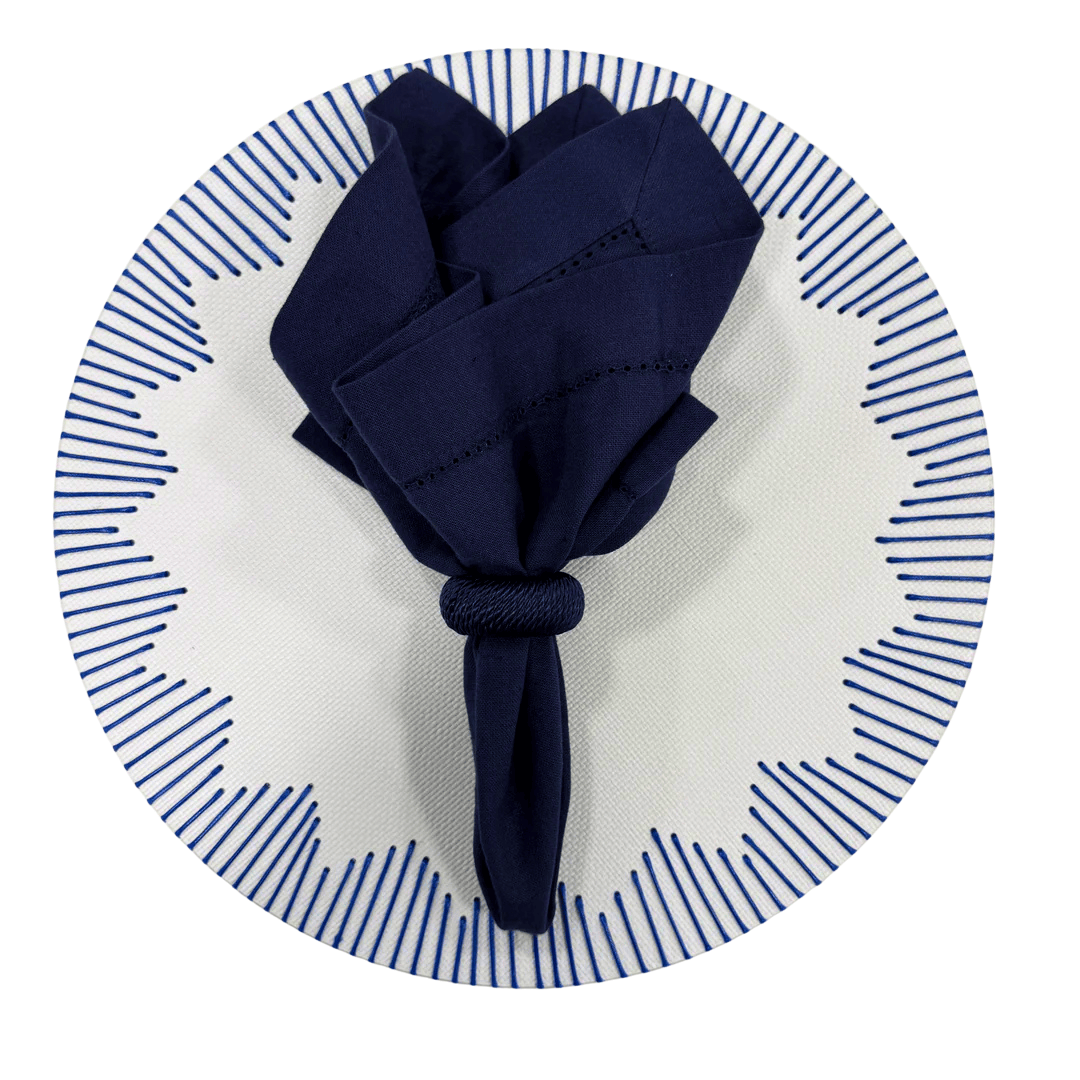 FineLeaf Jogos Americanos KIT Azul  - 3  PEÇAS