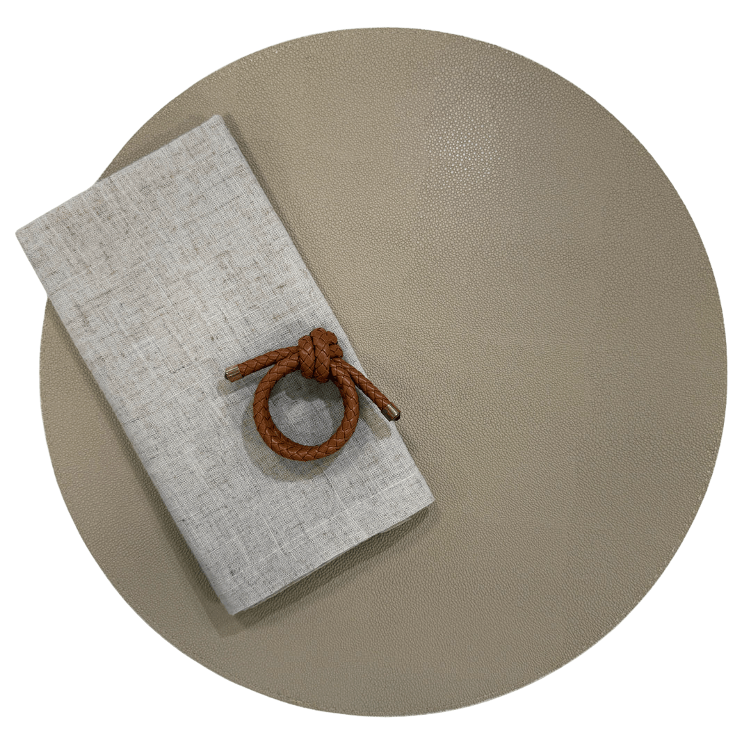 FineLeaf Jogos Americanos KIT Icon Bege  - 3  PEÇAS