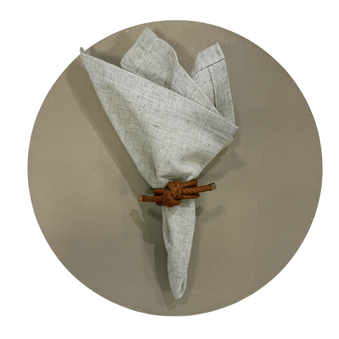 FineLeaf Jogos Americanos KIT Icon Bege  - 3  PEÇAS