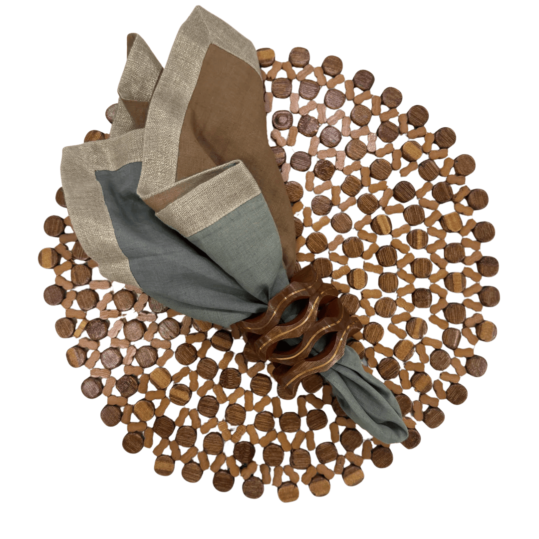 FineLeaf Jogos Americanos KIT Kaori by Kim  - 3  PEÇAS