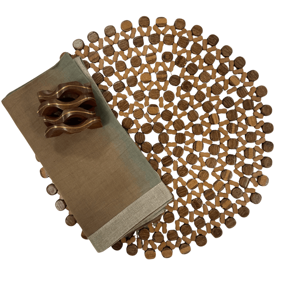 FineLeaf Jogos Americanos KIT Kaori by Kim  - 3  PEÇAS