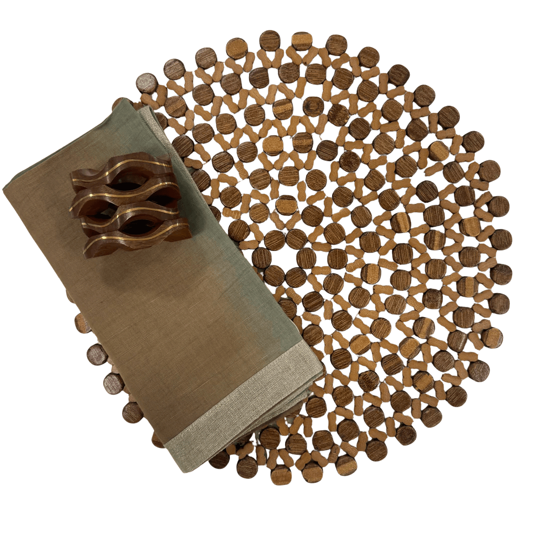 FineLeaf Jogos Americanos KIT Kaori by Kim  - 3  PEÇAS