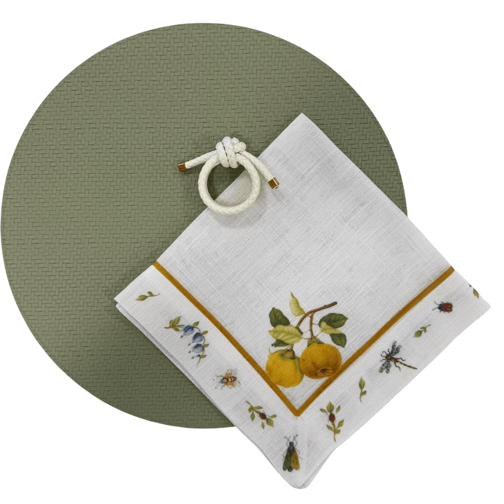 FineLeaf Jogos Americanos KIT LIMAO SICILIANO - 3 PEÇAS