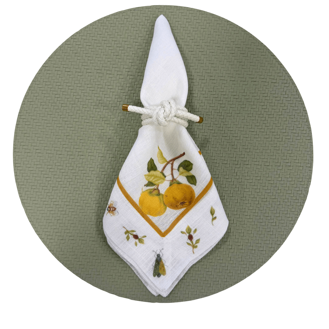 FineLeaf Jogos Americanos KIT LIMAO SICILIANO - 3 PEÇAS