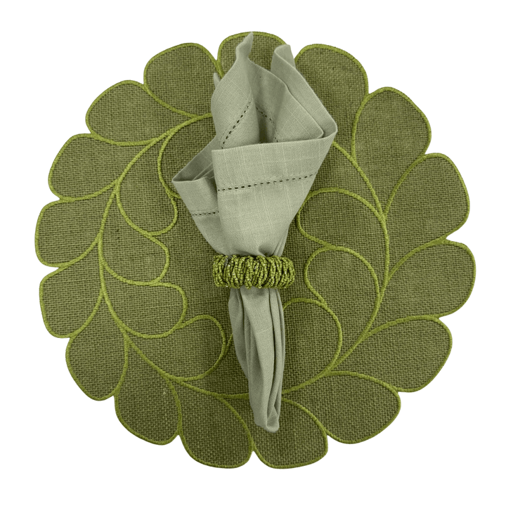 FineLeaf Jogos Americanos KIT Verde  - 3  PEÇAS